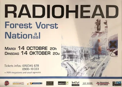 Obrázok produktu pre Radiohead – Koncert v Belgicku, 1997 – Plagát – 61x91 cm