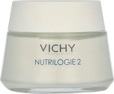 Produktbild von Vichy Nutrilogie 2, Frauen, Creme, trockene Haut, Sehr trockene Haut, Feuchtigkeitsspendend, Nährend, 24 h, Topf