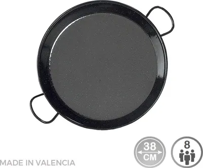Image de Poêle Paella émaillée ø38cm Cuisson Uniforme, Facile D'entretien - Vaello
