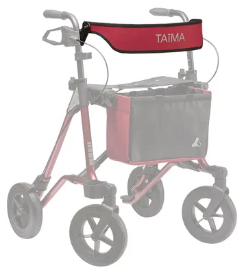 Produktbild von Rückengurt Farbe Amarena/Schwarz für Leichtgewicht-Rollator TAiMA VENTUM