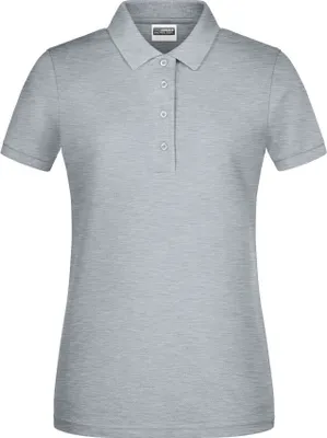 Produktbild von Ladies' Basic Polo Klassisches Poloshirt grey-heather, Gr. L