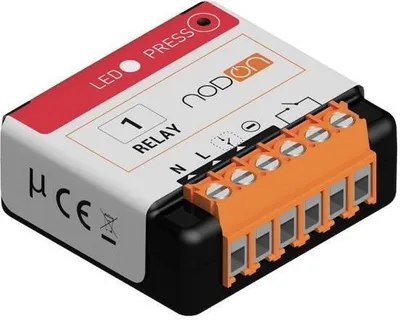 A product shot of a smart relay module.