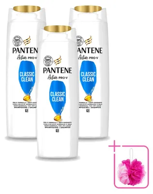 Produktbild von 3 x Pantene Classic Clean Shampoo für normales Haar 225 ml - Sparpackung - 3 Stücke