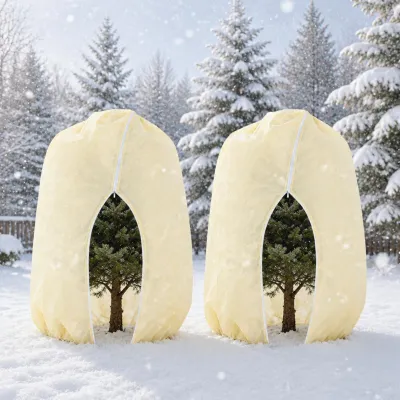 Immagine prodotto di Omgoods - 2 coperture protettive per piante invernali, con cerniera e cordoncino