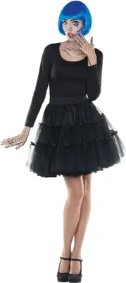 Produktbild von Rubies Kostüm Petticoat schwarz, Karneval