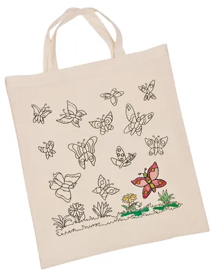 Image de Goki Katoenen Tas - Vlinder