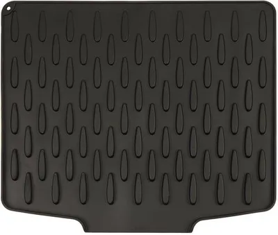 Immagine prodotto di Tappetino in silicone pieghevole Unyqoos® da 40 x 32,5 cm – adatto al contatto con gli alimenti, antiscivolo, con scanalature di drenaggio, bordo rialzato, lavabile in lavastoviglie e resistente al calore
