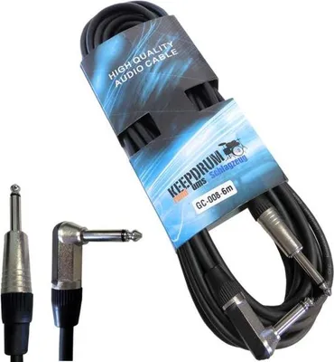 Produktbild von keepdrum GC-008 6m Instrumentenkabel 6,3mm Winkel