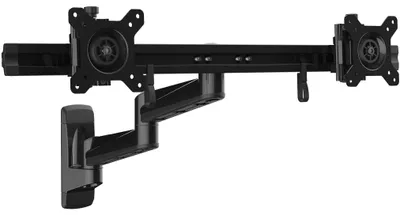 Obrázek produktu pro Držák pro dva monitory - otočný nástěnný držák pro monitory VESA 15"-24"