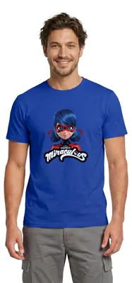 Produktbild von Spreadshirt Miraculous Ladybug Mit Logo Männer T-Shirt, L, Dunkelblau