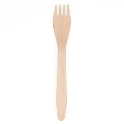 Produktbild von 400 Papstar Gabeln, Holz pure 16,5 cm 81189