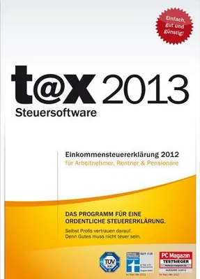 Produktbild von t@x 2013 (für Steuerjahr 2012)