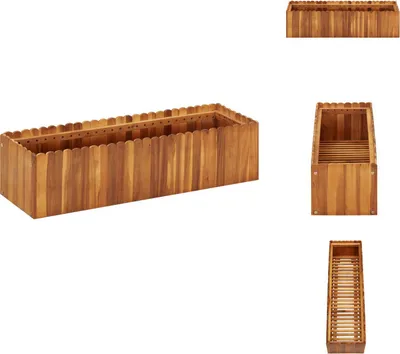 Produktbild von vidaXL Garten-Hochbeet 100 x 30 x 25 cm Massivholz Akazie - Blumentöpfe & Pflanzgefäße