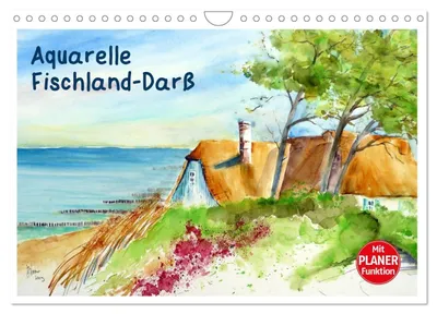 Produktbild von Aquarelle - Fischland-Darß (Wandkalender 2027 DIN A4 quer), CALVENDO Monatskalender