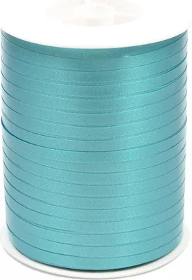 Produktbild von Geschenkband Ringelband 5mm x 500m Rolle Türkis