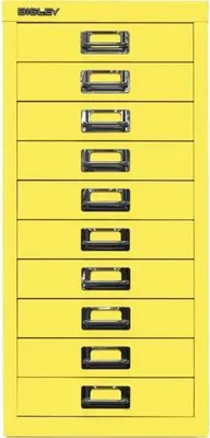 Produktbild von BISLEY MultiDrawer™ L2910 Schubladenschrank gelb 10 Schubladen 27,8 x 38,0 x 59,0 cm