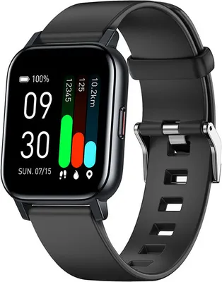 Produktbild von GTS1 Wasserdichter Smart Watch, Gesundheitsmonitor mit 16 Sportmodi Musiksteuerung Wasser trinken/sitzend/Anruferinnerung, Schwarz