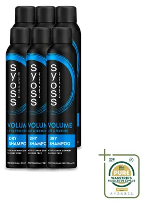 Produktbild von 6 x Syoss Volume Droogshampoo - 200 ml - Vorratspackung - 6 Stücke