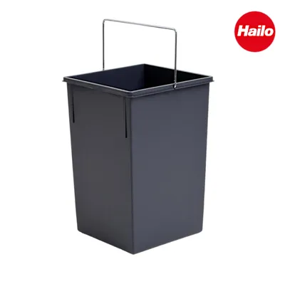 Zdjęcie produktu dla Hailo Pojemnik wewnętrzny 1008879 15 L ciemnoszary z uchwytem