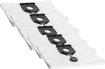 Produktbild von 5 Staubsaugerbeutel kompatibel mit Kärcher WD2 WD3 MV2 MV3, Filterbeutel Set