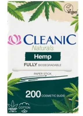 Produktbild von Cleanic Naturals Hanf Ohrenstäbchen, 200 Stück