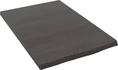 Produktbild von The Living Store Wandregal Dunkelbraun 40x60x2 cm Massivholz Eiche Behandelt