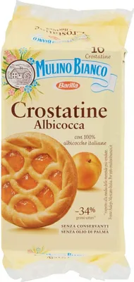 Produktbild von 30 Mulino Bianco Kuchen Crostatina Albicocca Aprikose brioche kekse 400g cookies