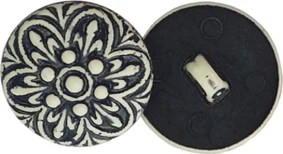 Obrázek produktu pro Knoflík - 18 mm, (průměr) - Černá,Bílá