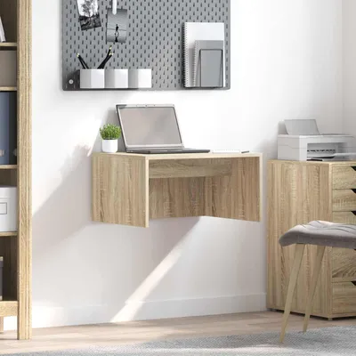 Produktbild von "Schlussverkauf" Wandtisch 1 Person - Computertisch Bürotisch - Sonoma-Eiche 60x45x30 cm Holzwerkstoff  C17316