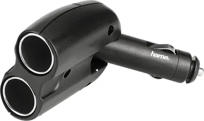 Produktbild von hama KFZ Mehrfach Verteiler 2-fach 10A 12V schwarz für Zigarettenanzünderbuchse