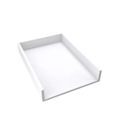 Produktbild von regalik Wickelaufsatz Universal, Wickeltischaufsatz für Kommoden in beliebiger Breite, Abnehmbar Wickelkommode aufsatz, Gerade Frontplatten, Weiß, 72cm x 54cm