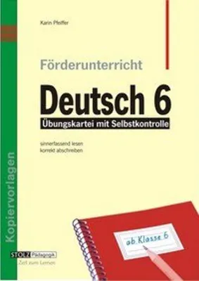 Produktbild von Förderunterricht Deutsch 6. Schuljahr