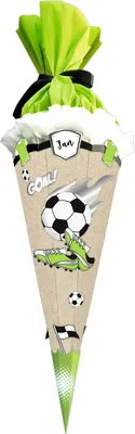 Produktbild von URSUS Bastelset Schultüten Green & Easy Fußball