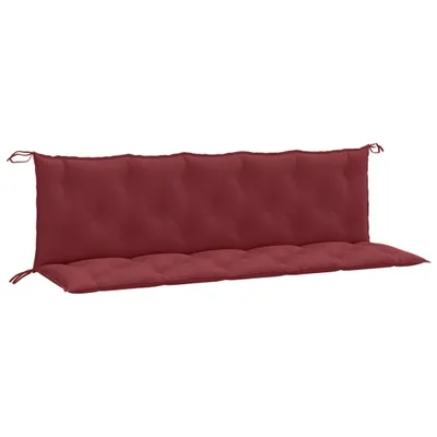 Image de Coussins de banc de jardin lot de 2 rouge bordeaux mélangé