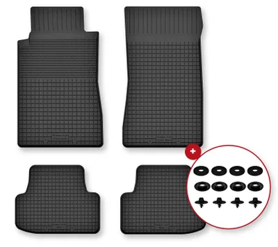 Zdjęcie produktu dla Dywaniki gumowe do Chevrolet Camaro V 2006-2015 – 4 szt., czarne, dobierane – Wielganizator Semi-Universal