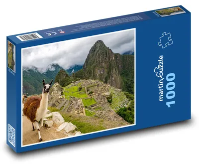 Obrázok produktu pre Puzzle 1000 Peru - Machu Picchu, lama - martinpuzzle
