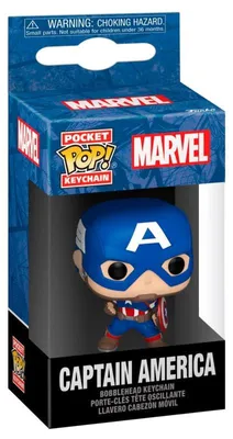 Produktbild von Marvel Captain America Pocket POP Schlüsselanhänger, Sammelfigur