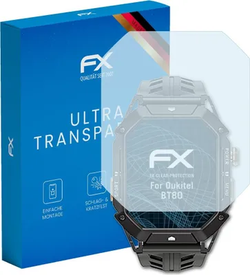 Produktbild von atFoliX FX-Clear 3x Schutzfolie kompatibel mit Oukitel BT80 Displayschutzfolie
