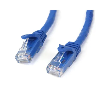 Produktbild von StarTech.com 2m Cat6 Snagless Gigabit UTP Netzwerkkabel - Cat 6 RJ45 Netzwerkkabel mit Knickschutz - Blau, 2 m, Cat6, U/UTP (UTP), RJ-45, RJ-45, Blau