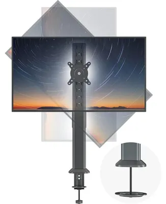 Produktbild von Monitor Ständer Tischhalterung schwenkbar neigbar höhenverstellbar schwarz 13-32 Zoll VESA 75/100mm