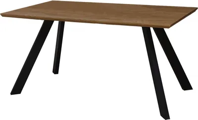 Produktbild von Esstisch "Manhatten" Eiche / Schwarz - 160 x 90 x 75,5 cm