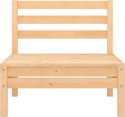 Produktbild von vidaXL Garten-Mittelsofa Massivholz Kiefer
