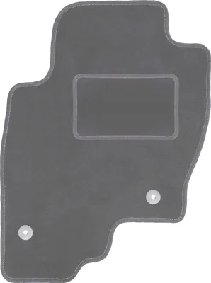 Produktbild von Fahrerfußmatte Velours graphit passend für Nissan Pathfinder R51 (2004-2014, SUV) – mit Befestigungen – passgenau