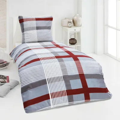 Produktbild von Warme Microfaser Fleece Winter Bettwäsche Kuschel weich 135x200 Kissenbezug, Design - Motiv:Design 7