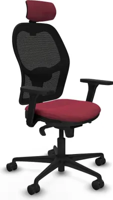 Produktbild von Bürostuhl mit Kopfstütze Jorquera Piqueras y Crespo 3D036N2 Granatrot
