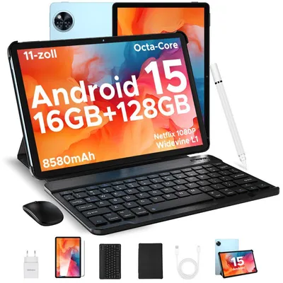 Produktbild von DOOGEE U11 VIP Tablet - Android 15, 11 Zoll,16(4+12)GB RAM+128GB(bis 2TB erweiterbar),90Hz,8580 mAh,Tastatur-Set