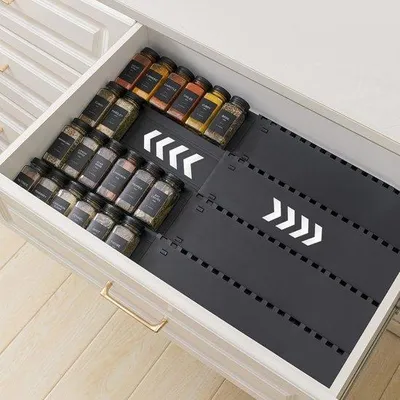 Produktbild von Famanu Kräuterregal Organizer für Schubladen und Küchenschränke - Set von 4
