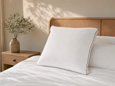 Produktbild von Kopfkissen atmungsaktiv 2er-Set - 700 gr - 65 x 65 cm - Baumwollperkal - Weiß - AUXENCE