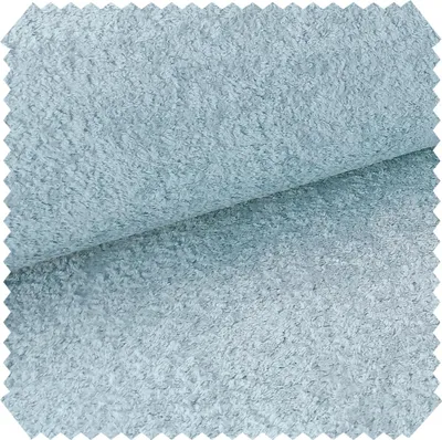 Produktbild von novely® MONIQUE Samtweicher Bouclé-Velours-Stoff, Schwer Entzündbar Meterware 1lfm - Farbe: 71 Hellblau