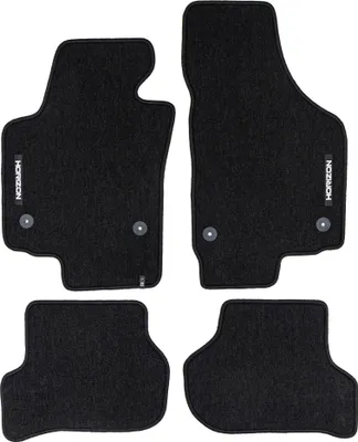 Image de Tapis de Sol de Voiture pour Seat Altea / Altea XL 2004-2015 Velours Noir 4Pcs